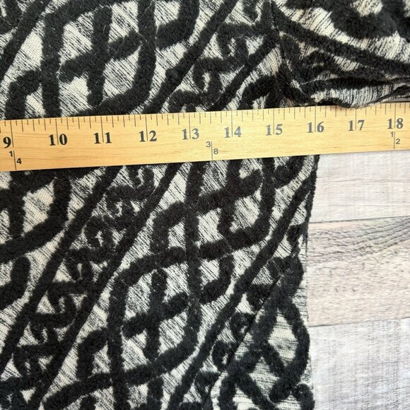 Anthropologie Moth Sweater Dress XSP Black Gray Shaker Knit Long Sleeve Tunic - Picture 9 of 9